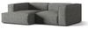 Micadoni Ecksofa Nuria 3-Sitzer Links Boucle Graphit Bild 2
