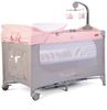 Cangaroo Reisebett Once upon a time Laufstall zwei Ebenen Matratze Wickelauflage rosa Bild 3