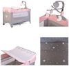 Cangaroo Reisebett Once upon a time Laufstall zwei Ebenen Matratze Wickelauflage rosa Bild 4