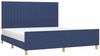 Doppelbett, Polsterbett mit Kopfteil Stoff Blau 180x200 cm Bild 3