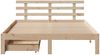 vidaXL Massivholzbett mit Schubladen 140x190 cm Kiefer 3302002 Bild 4