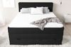 99rooms Santiago Boxspringbett Schwarz Strukturstoff INARI 120x200 cm Taschen-Federung Bild 3