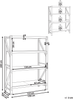 Garagenregal FIUGGI Metall 200 cm 150 cm Orange Bild 2