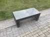Fimous Rattan Oblong Rechteckiger Couch Tee Tisch Outdoor Gartenmöbel Patio Zubehör Dunkelgrau gemischt Bild 3