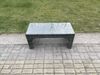 Fimous Rattan Oblong Rechteckiger Couch Tee Tisch Outdoor Gartenmöbel Patio Zubehör Dunkelgrau gemischt Bild 2