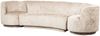 Sofa Combi-Popular aus Chenille-Stoff, modernes Bank-Sessel-Set, Natur, drehbare Sessel Bild 3