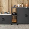 vidaXL Küchenaufbewahrung HATTEM Schwarz 30 x 50 x 92 cm Stahl 874975 Bild 4