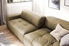 KAWOLA Big Sofa PALACE 3-Sitzer mit Sitztiefenverstellung Leder oliv 74 x 120 x 298 cm Bild 2