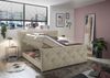 Boxspringbett >Villano< Liegefläche 180x200cm, Creme - 231x203x114 (LxBxH) Bild 3