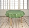 laro Tischdecke 140cm runde Wachstuchtischdecke Saum-Eingefasst Leinenoptik Bild 3