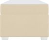 vidaXL Bettrahmen mit Matratze Creme 90 x 200 cm Stoff 3399164 Bild 5