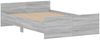 vidaXL Bettgestell mit Kopf- und Fußteil Grau Sonoma 120x190 cm 3203780 Bild 4