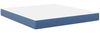 vidaXL Bettmatratze mit Matratze Blau 180 x 200 cm Stoff 42008304 Bild 2