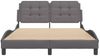 vidaXL Bettgestell ohne Matratze "Zadar" Grau 120x200 cm Kunstleder 3208173 Bild 4