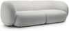 Micadoni Sofa Kate 4-Sitzer Samt Hellgrau Bild 2