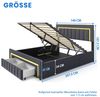 STILVORA Polsterbett 140×200 mit Matratze und bettkasten,Funktionbett Boxspringbett mit LED (verstärkter Metallrahmen, stabiler Lattenrost, Gepolstertes Kopfteil, Bettkasten mit Hydraulik, Bettgestell mit Gepolstertes Kopfteil), mit einem Hebeseil, Sam... Bild 4