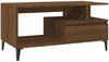 vidaXL Couchtisch Braun Eichen-Optik 90 x 49 x 45 cm Holzwerkstoff [819627] Bild 2