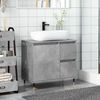 vidaXL Badschrank Betongrau 65x33x60 cm Holzwerkstoff 857222 Bild 3