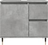 vidaXL Badschrank Betongrau 65x33x60 cm Holzwerkstoff 857222 Bild 4