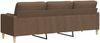 vidaXL 3-Sitzer-Sofa mit Zierkissen Braun 210 cm Stoff 3278204 Bild 5