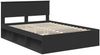 vidaXL Bettrahmen Schwarz 135 x 190 cm Massives Kiefernholz 3410610 Bild 4