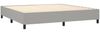 vidaXL Boxspringbett mit Matratze Hellgrau 200x200 cm Stoff, Härtegrad: H2 [3141721] Bild 4