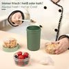 Mitsemmo Müslibecher to Go 760ml Joghurtbecher Löffel Grün Bild 5