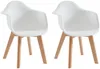 Vente-unique - POUPINETTE Stuhl Plastik Weiß - B 41,5 cm x H 57 cm x L 41,5 cm Bild 2