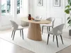 Vente-unique - ANTELADA Esstisch Holz, Platte Beige - B 90 cm x H 76,5 cm x L 160 cm Bild 1