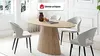 Vente-unique - ANTELADA Esstisch Holz, Platte Beige - B 90 cm x H 76,5 cm x L 160 cm Bild 2