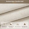 Merax Polsterbett, Doppelbett, 180 x 200cm, Bett mit Lattenrost, gepolstertes Kopfteil, Beige Chenille Bild 5