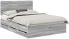vidaXL Bettrahmen Graues Sonoma 160 x 200 cm Ingenieurs Holz 3412579 Bild 2