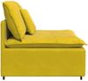 vidaXL Modulares Sofa Mittelmodul mit Kissen Gelb 100 cm 4104435 Bild 4