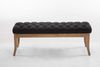 CLP Sitzbank Ramses Stoff antik-hell mit hochwertiger Polsterung,dunkelgrau 120 cm Bild 3