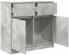vidaXL Sideboard mit Schublade Betongrau 80x34x76 cm Holzwerkstoff 861538 Bild 5