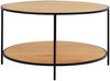 House Nordic Couchtisch, Eiche Optik, Gestell schwarz, ø80x45 cm Bild 3