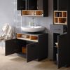 Vicco 'Beatrice' Waschtischunterschrank, Spanplatte, 80 x 64 x 40 cm, Anthrazit Bild 5