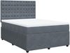 vidaXL Boxspringbett mit Matratze Dunkelgrau 160x200 cm Samt 3294695 Bild 3