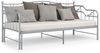 Ausziehsofa Bettgestell Grau Metall 90x200 cm [324766] Bild 4