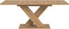Ausziehbarer Esstisch (B/H/T): 150-190x76x80 in Artisan Nachbildung mit X-Fußgestell Bild 2