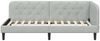 vidaXL Eckbettgestell Hellgrau 90 x 190 cm Samt 42016596 Bild 5