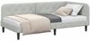 vidaXL Eckbettgestell Hellgrau 90 x 190 cm Samt 42016596 Bild 3