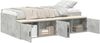 vidaXL Bettrahmen mit Schubladen Beton Grau 70 x 190 cm Holzwerkstoff 3335216 Bild 2