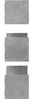 vidaXL Wandregale 3 Stk. Betongrau 58x18x18 cm Holzwerkstoff 853284 Bild 5