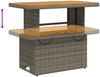 vidaXL 4-tlg. Garten-Essgruppe mit Kissen Grau Poly Rattan 3277347 Bild 4