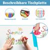 Kindertisch Kinderschreibtisch Set mit Bücherständer & LED-Licht für Jungs & Mädchen Blau Bild 3
