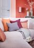 Stehlampe, rosefarben, Textil-Schirm, rund, H 114 cm Bild 3