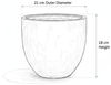 Keramik Blumentopf Eggpot Lava Grün Ø 29cm- Struktur Übertopf geschliffen Unikat Bild 3