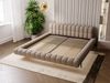 GRAINGOLD Imagine Doppelbett 160x200, mit Kopfteil, Lattenrost, Bouclé-Stoff, Braun Bild 5