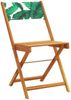 vidaXL Gartenstühle 4 Stk. Klappbar Grün Stoff und Massivholz 3214622 Bild 3